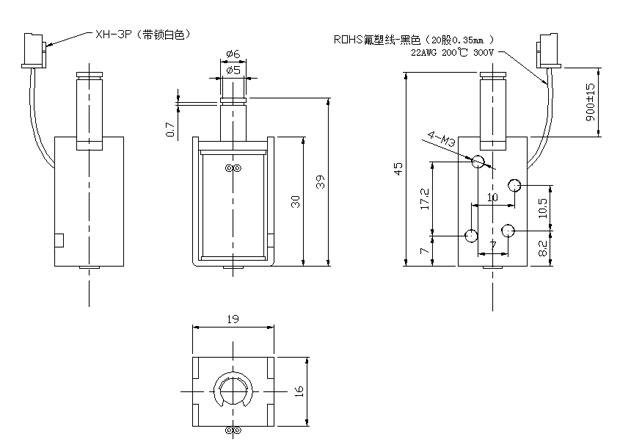 电饭煲用推拉式球友会网页版-球友会(中国)官方在线登录
尺寸图